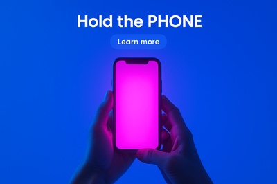 Neon Glow Phone with Fluorescent Light Effect