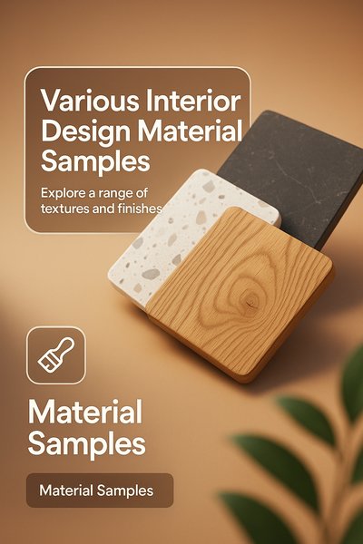 Interior Design Material Samples Showcase