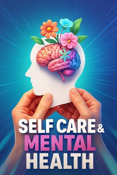 Creative Mind: Self Care and Mental Health Visual Concept
