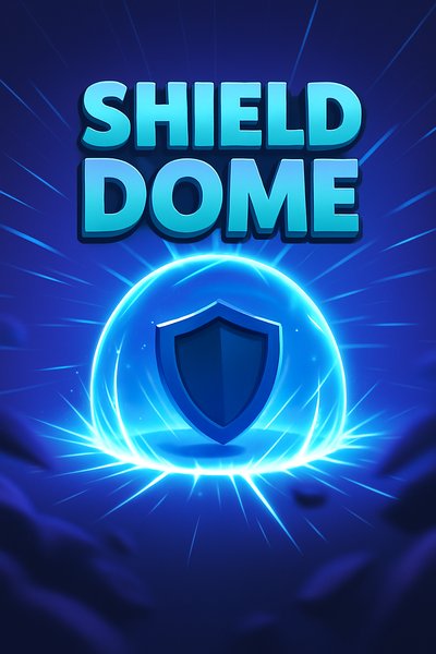 Dynamic Shield Dome Illustration with Vibrant Colors
