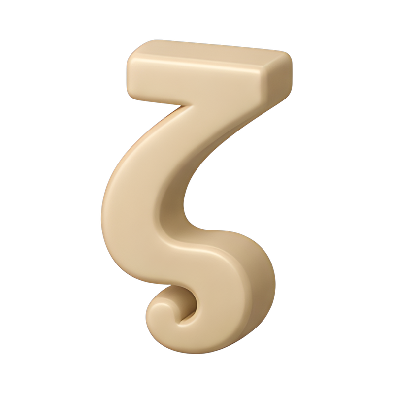 Greek Zeta Symbol on Paper