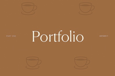 Coffee-Themed Portfolio Design with Warm Colors