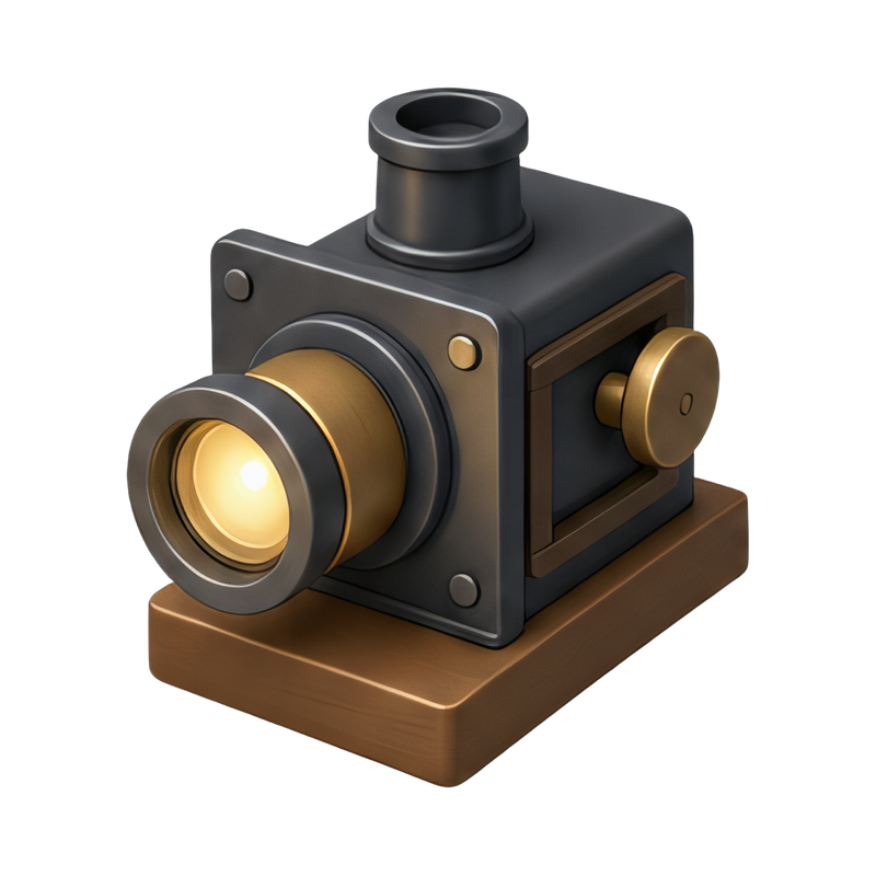 vintage magic lantern projector