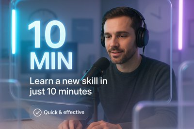 Promotional image for quick online skill learning