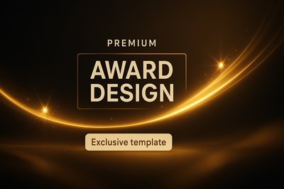 Elegant Award Design Template with Premium Finish