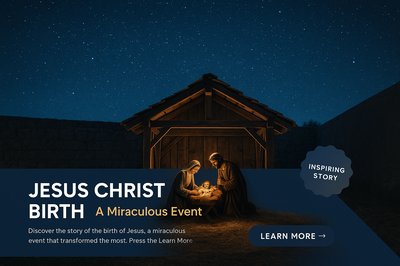 Christmas Night: Birth of Jesus Christ in a Realistic Setting