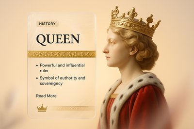 3D Illustration of a Queen with Elegant Design Elements