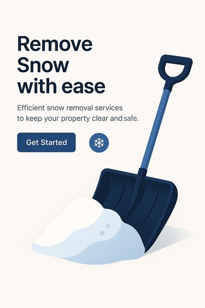 Minimalist Corporate Design for Snow Removal Services