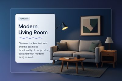 Modern Living Room Design with Seamless Features