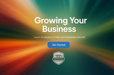 Dynamic Business Growth Landing Page Design