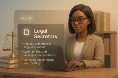 Professional Legal Secretary Workspace Design