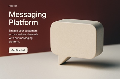 Stylish Chat Bubble Icon for Messaging Platform