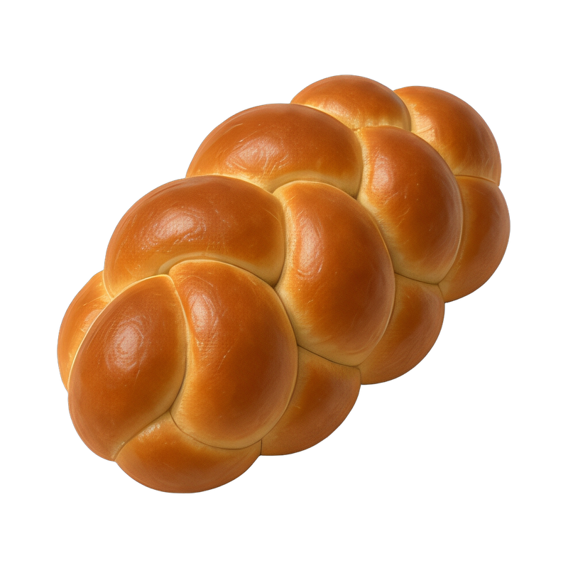 freshly baked challah bread