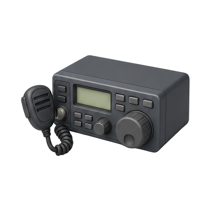 hf transceiver with knobs