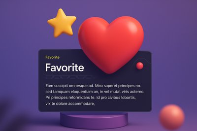 Stylish 3D Visualization of Favorite Concept
