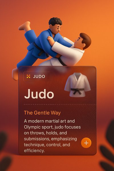 Creative Judo Block Design with 3D Elements