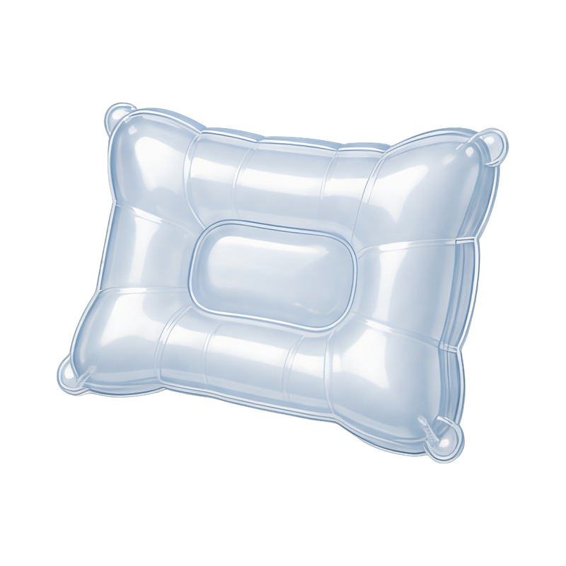 clear inflatable travel pillow