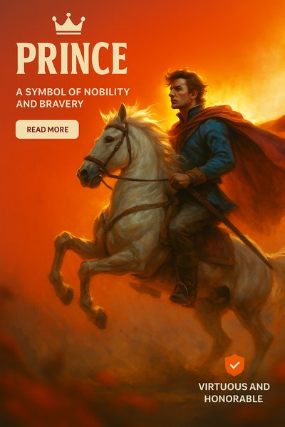 Dynamic Prince in Realism Style - A Symbol of Nobility and Bravery