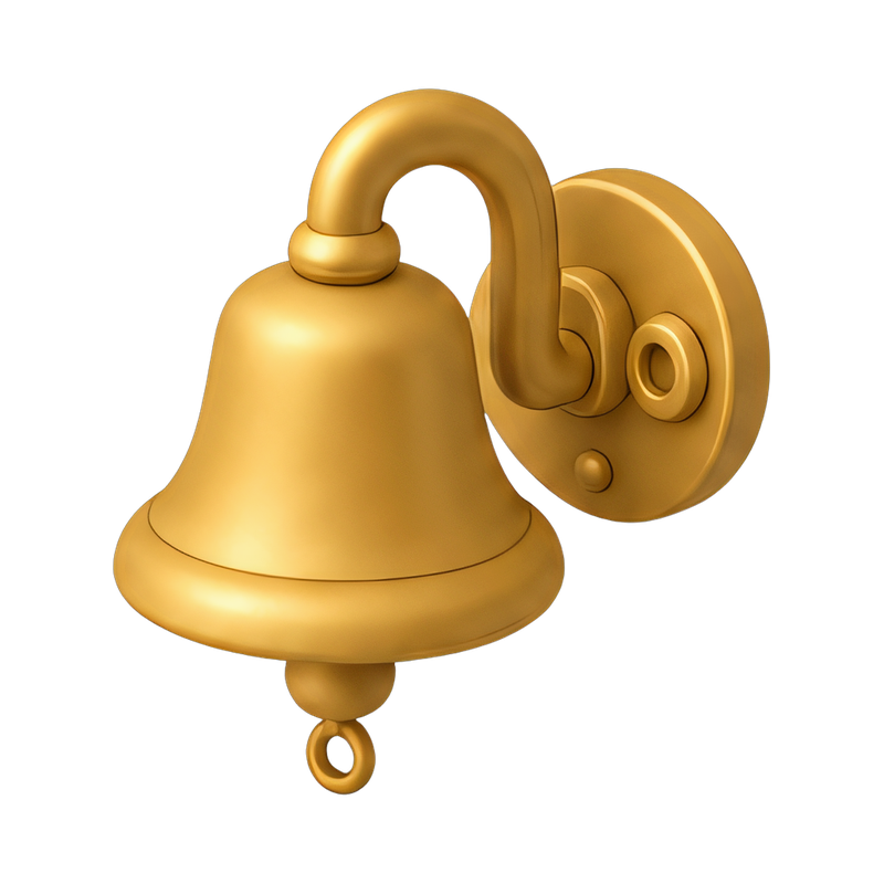vintage brass ship bell