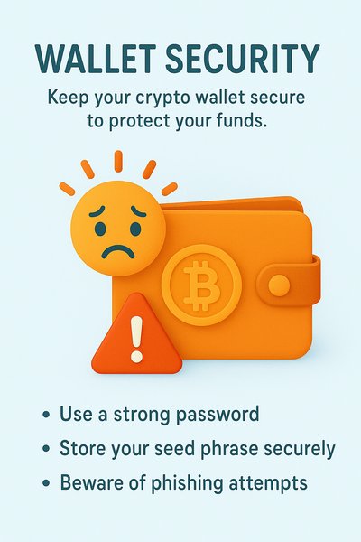Informative Graphic on Wallet Security for Cryptocurrency Users