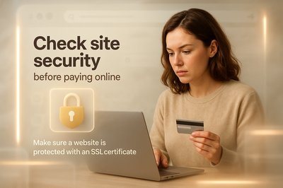 Online Security Awareness Graphic Highlighting SSL Protection