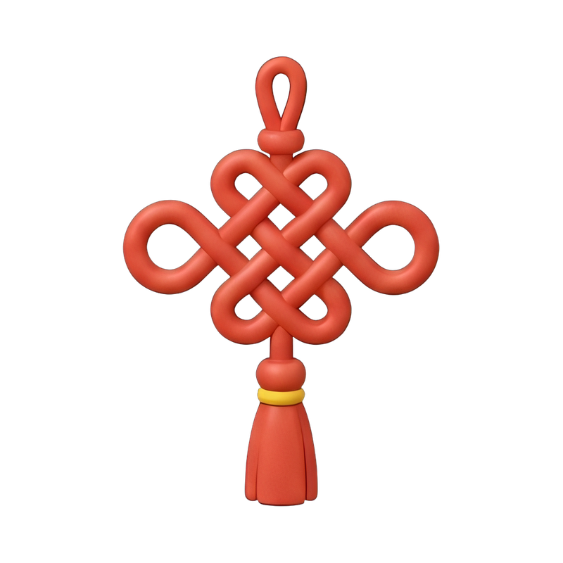 red tassel knot decoration