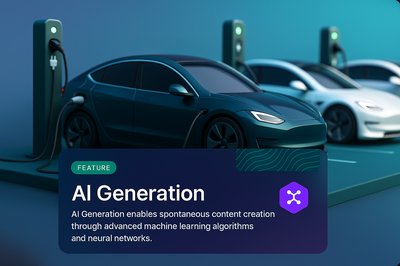 Electric Cars Charging at a Public Station with AI Features