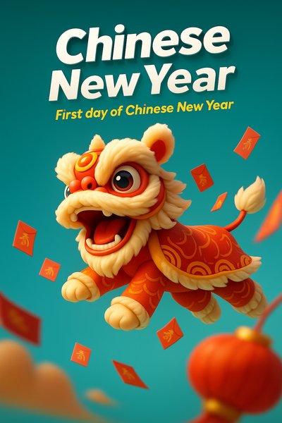 Vibrant Chinese New Year Celebration Poster Design