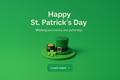 St. Patrick's Day Celebration: Festive 3D Scene
