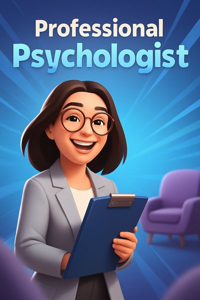 Dynamic Psychological Session with a Happy Psychologist