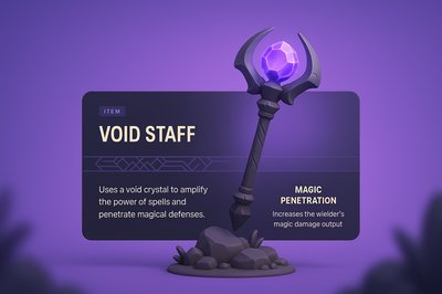 3D Design of a Magical Void Staff for Web Use