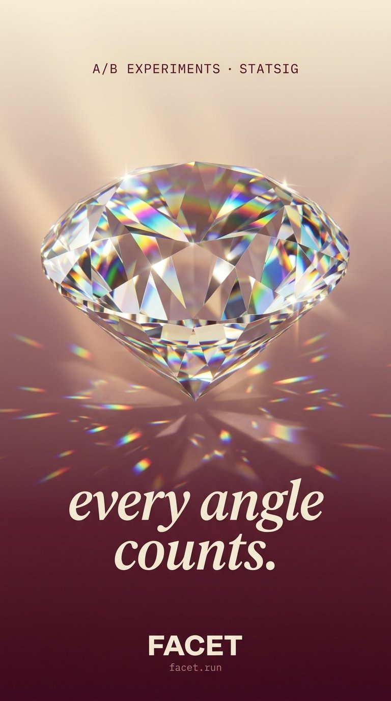 Colossal faceted gem poster