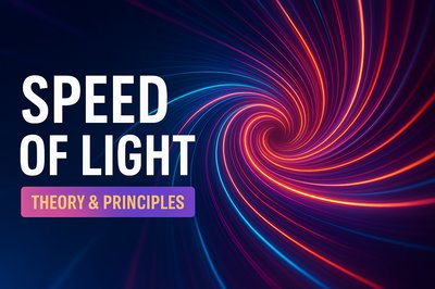Abstract Graphic Representing Speed of Light Concepts