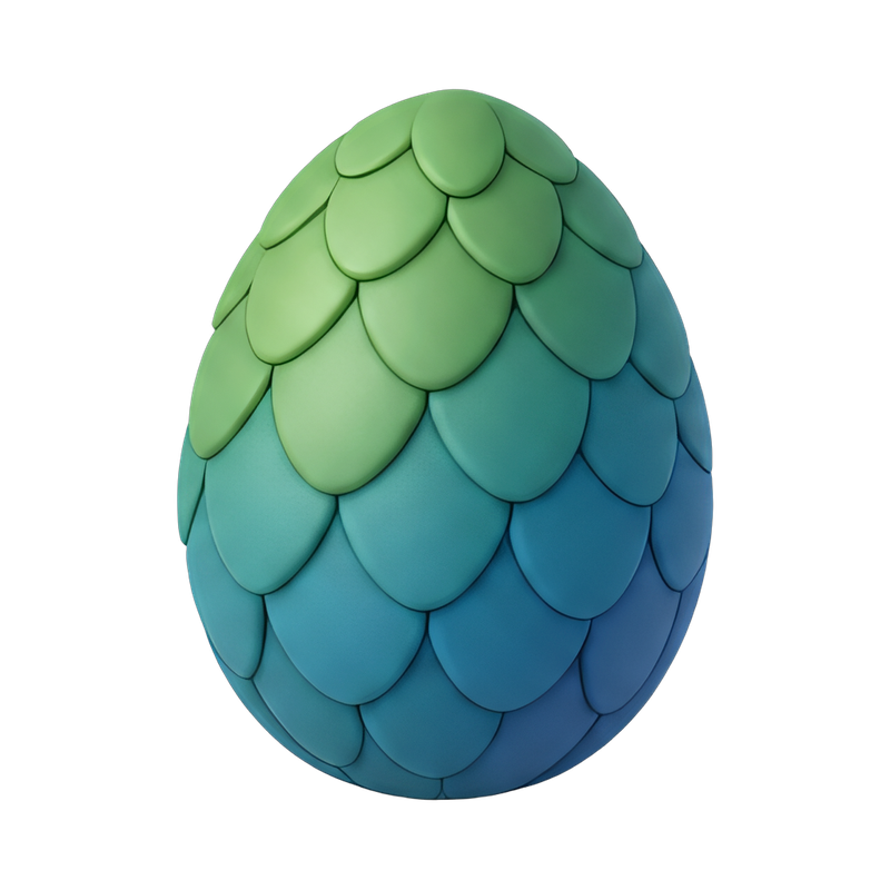 textured dragon egg scales