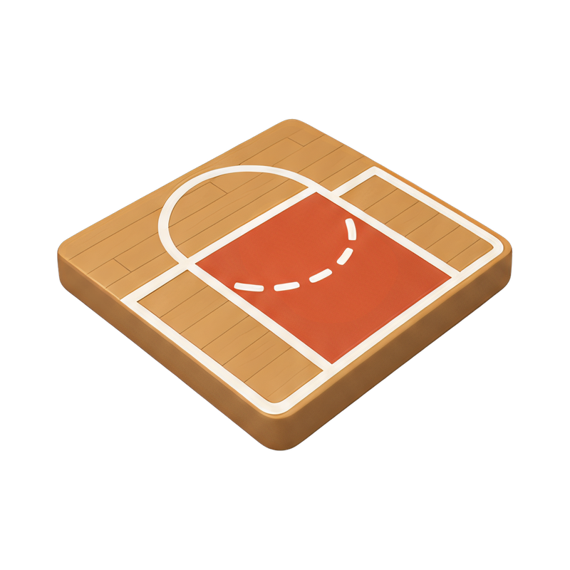 key area of a basketball court