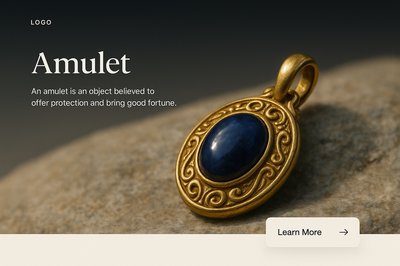 Stylish Amulet Design with Modern Aesthetic