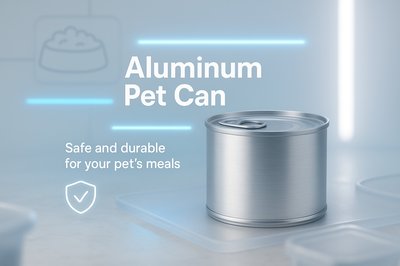 Modern Product Mockup of Aluminum Pet Can
