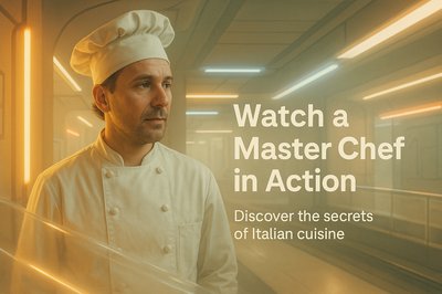 Culinary Master Chef Promotional Image Featuring Italian Cuisine