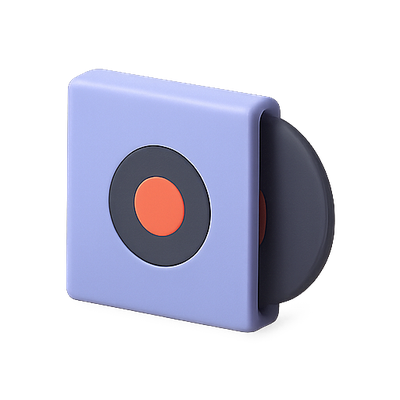 Stylized Compact Music Player with Minimalist Design