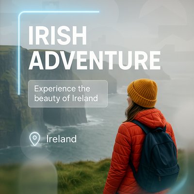 Promotional Travel Graphic for Irish Adventure