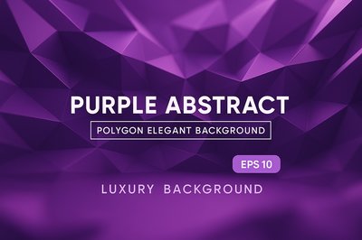 Elegant Purple Polygonal Abstract Background Design