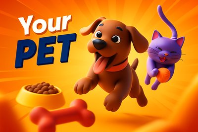 Dynamic and Playful Pets in Action