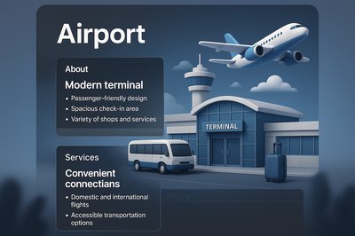 3D Airport Web Page Integration Design