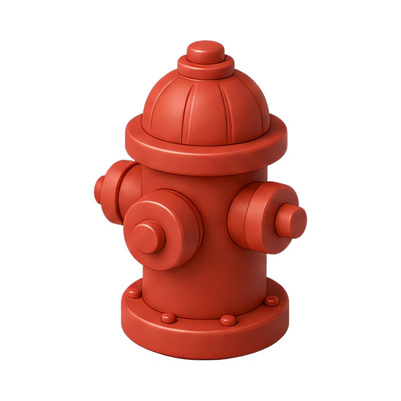 vibrant red fire hydrant