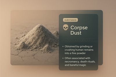 Light Web Illustration Featuring Corpse Dust Concept
