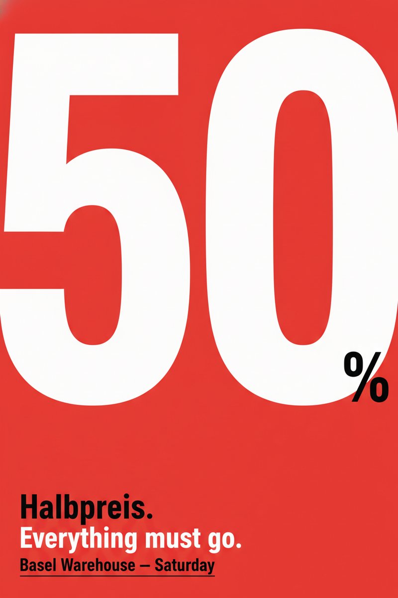 Bold sale banner design