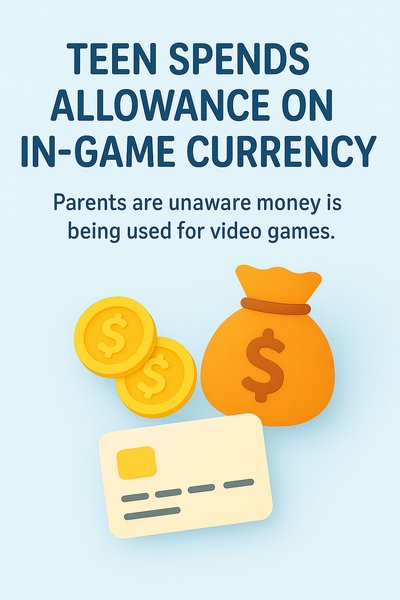 Illustrative Graphic on Teen Spending in Video Games