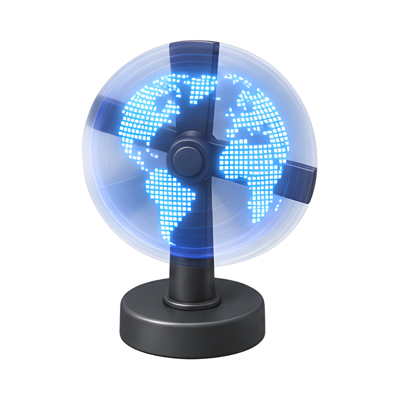 holographic led fan display