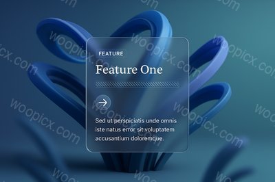 3D Illustration of Wild Field Flowers with Feature Blocks
