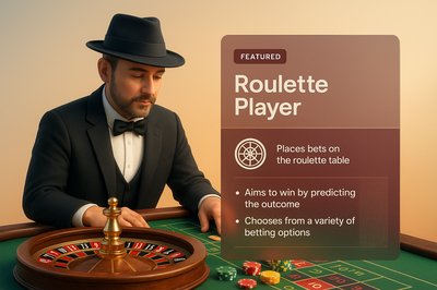 3D Roulette Player Design with Integrated Info Block